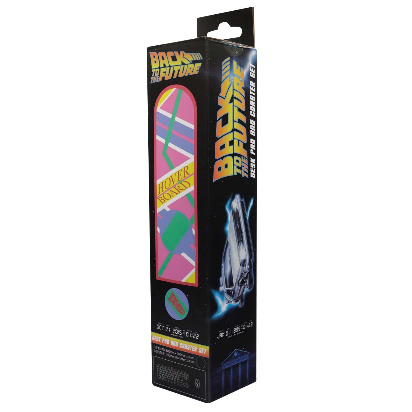 Fanattik Back To The Future Xl Hoverboard Desk Pad And Coaster Set