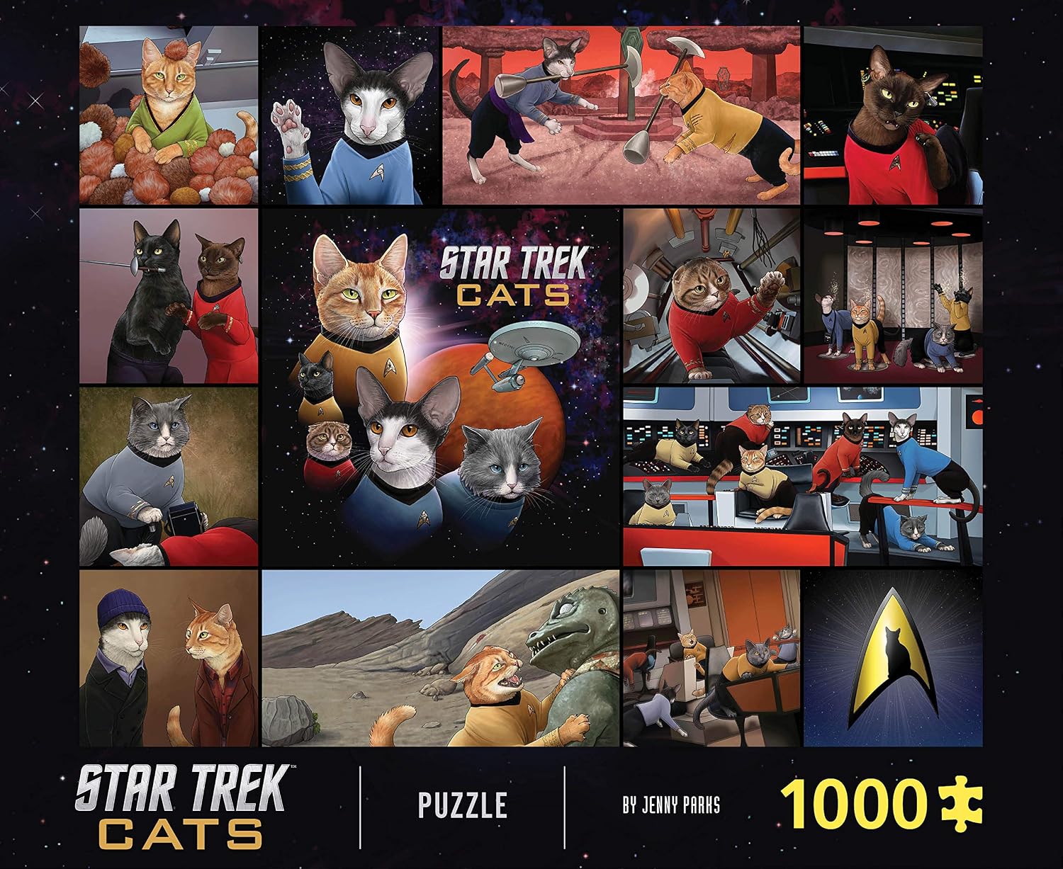 Star Trek Katzen 1000 Teile Puzzle