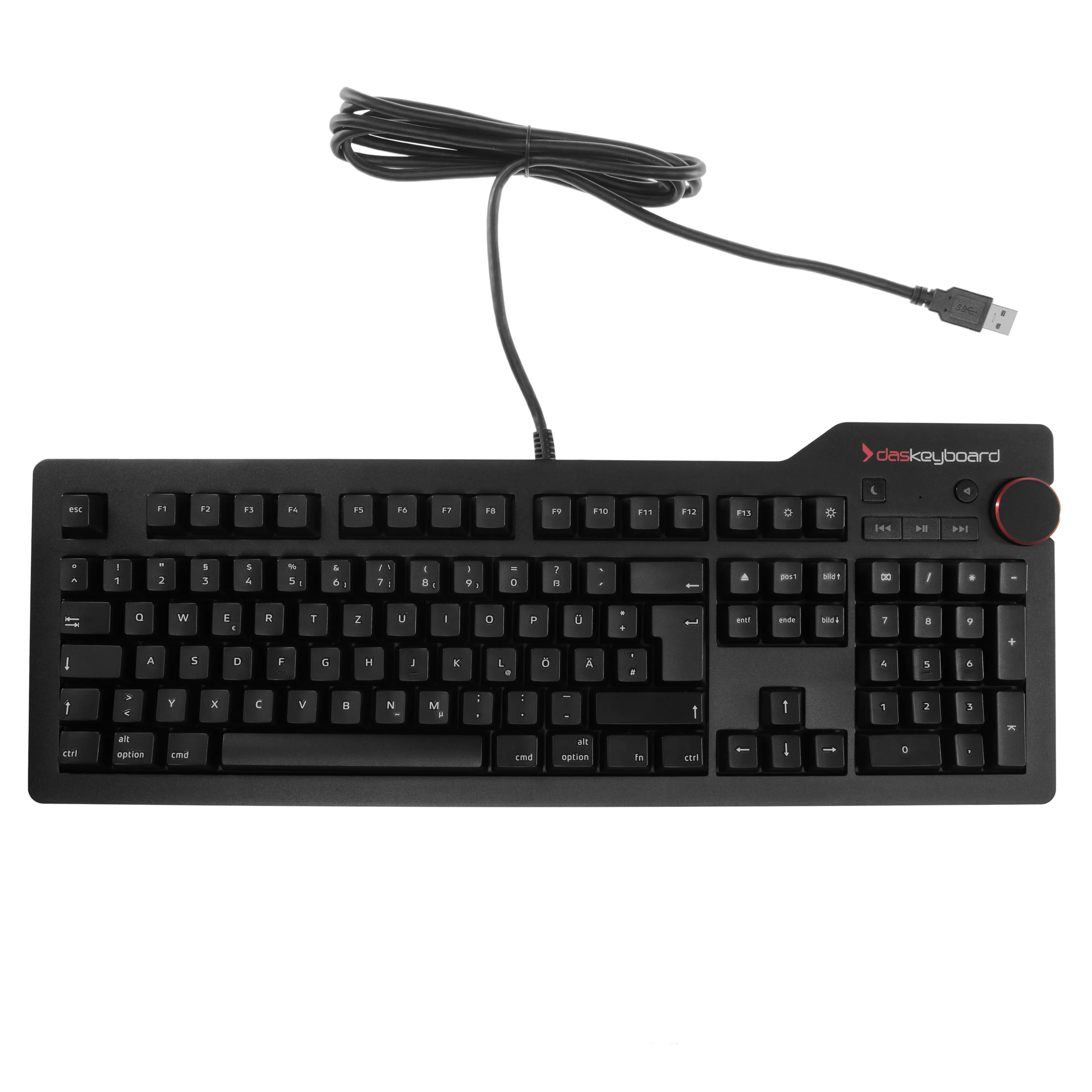 Das Keyboard 4 Professional Mac : Cherry MX Braun Soft Clicky DE Layout