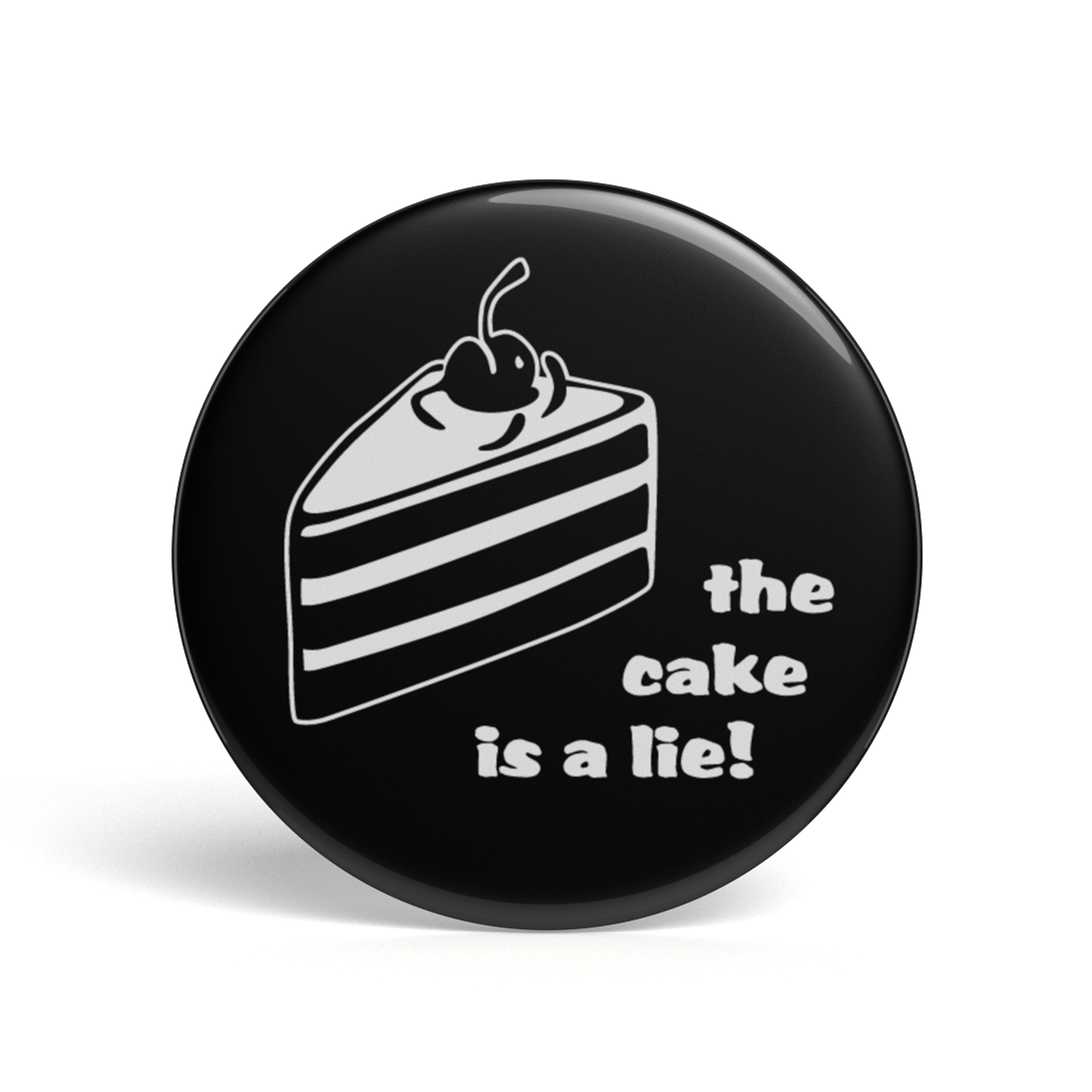 Geek Button The Cake Is A Lie , 1 Button