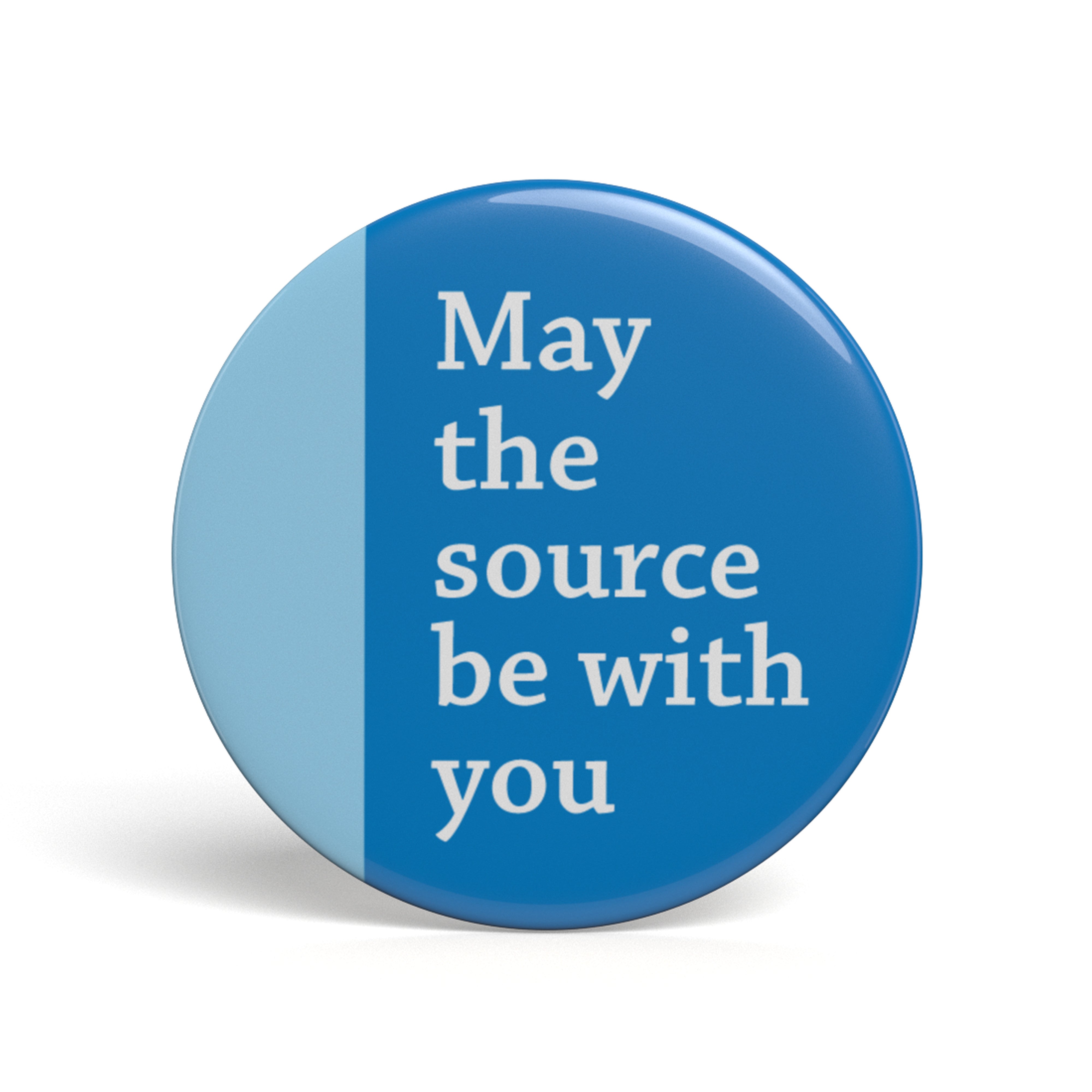 Geek Button May The Source Be With You , 1 Button