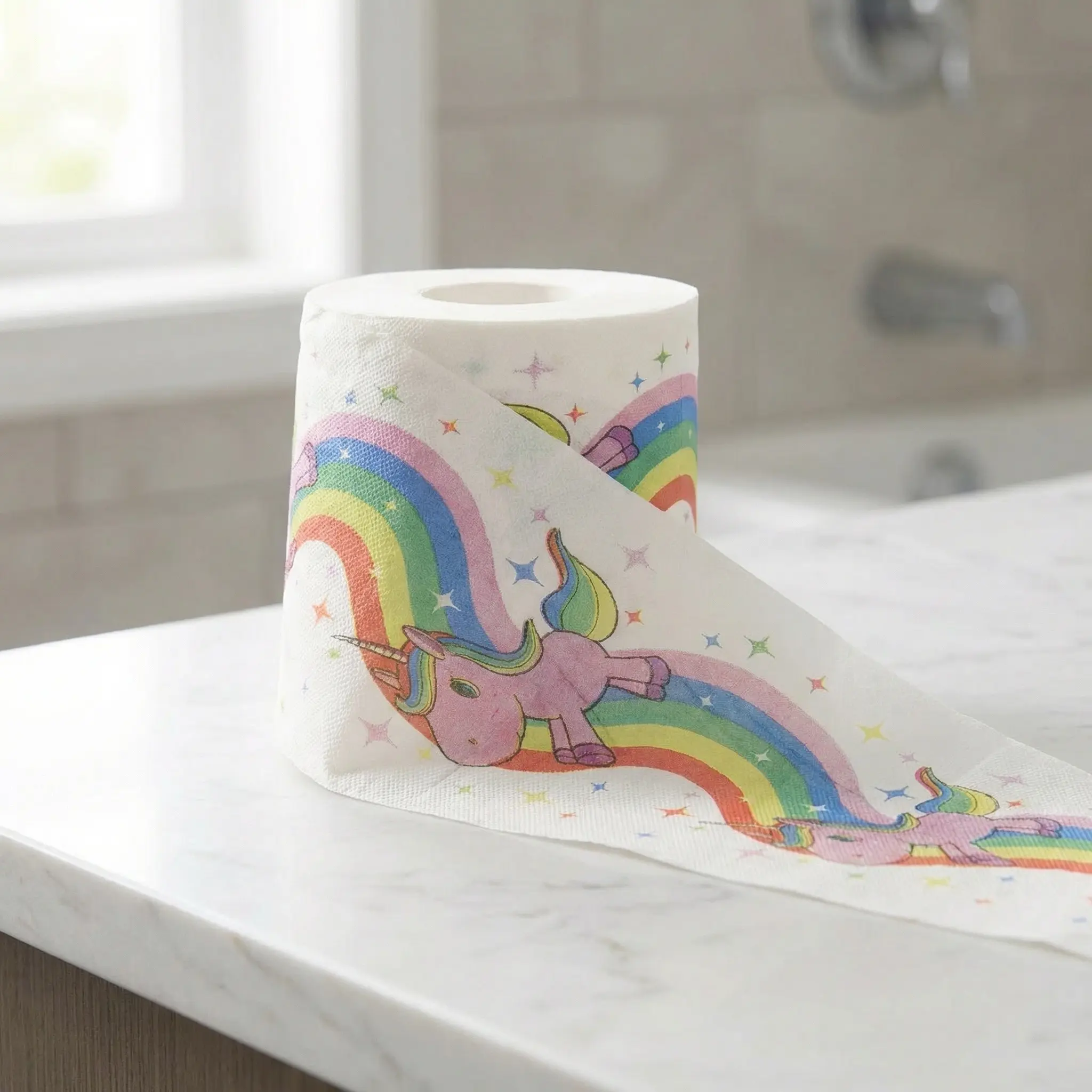 Einhorn-Toilettenpapier : 1 Rolle