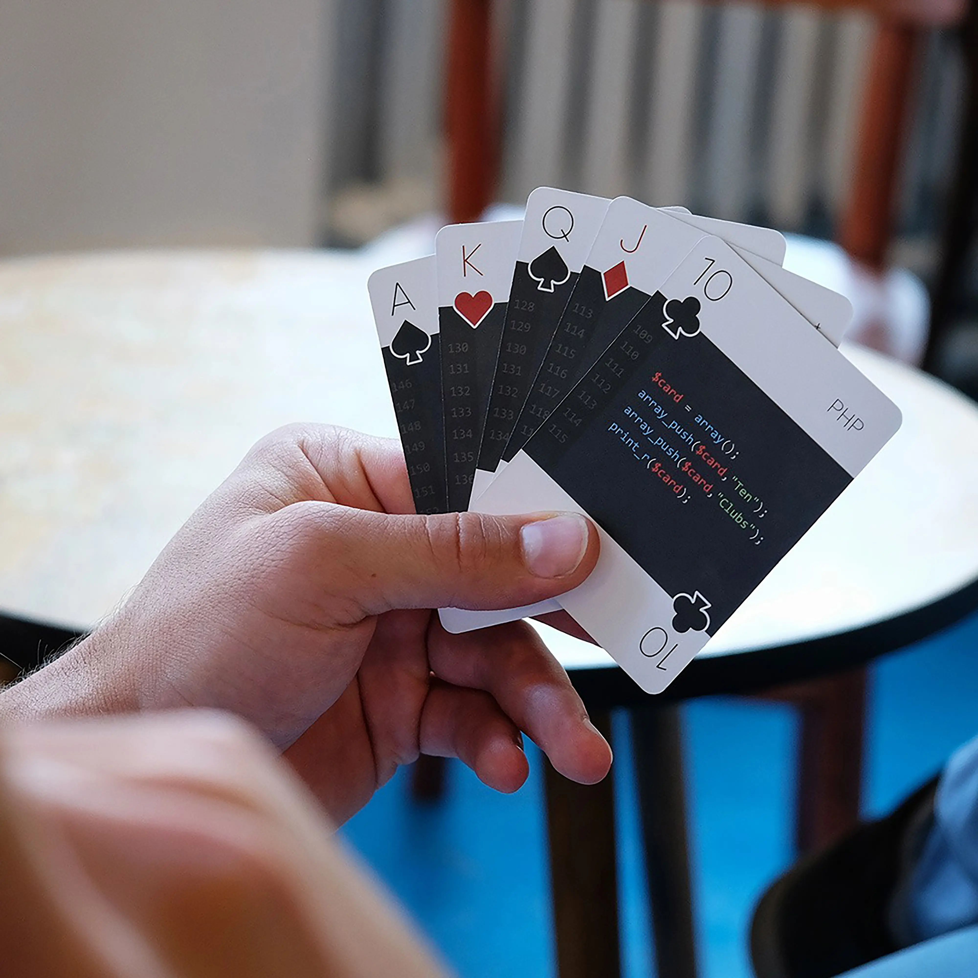 Programmiersprachen-Kartenspiel code deck : Poker-Format