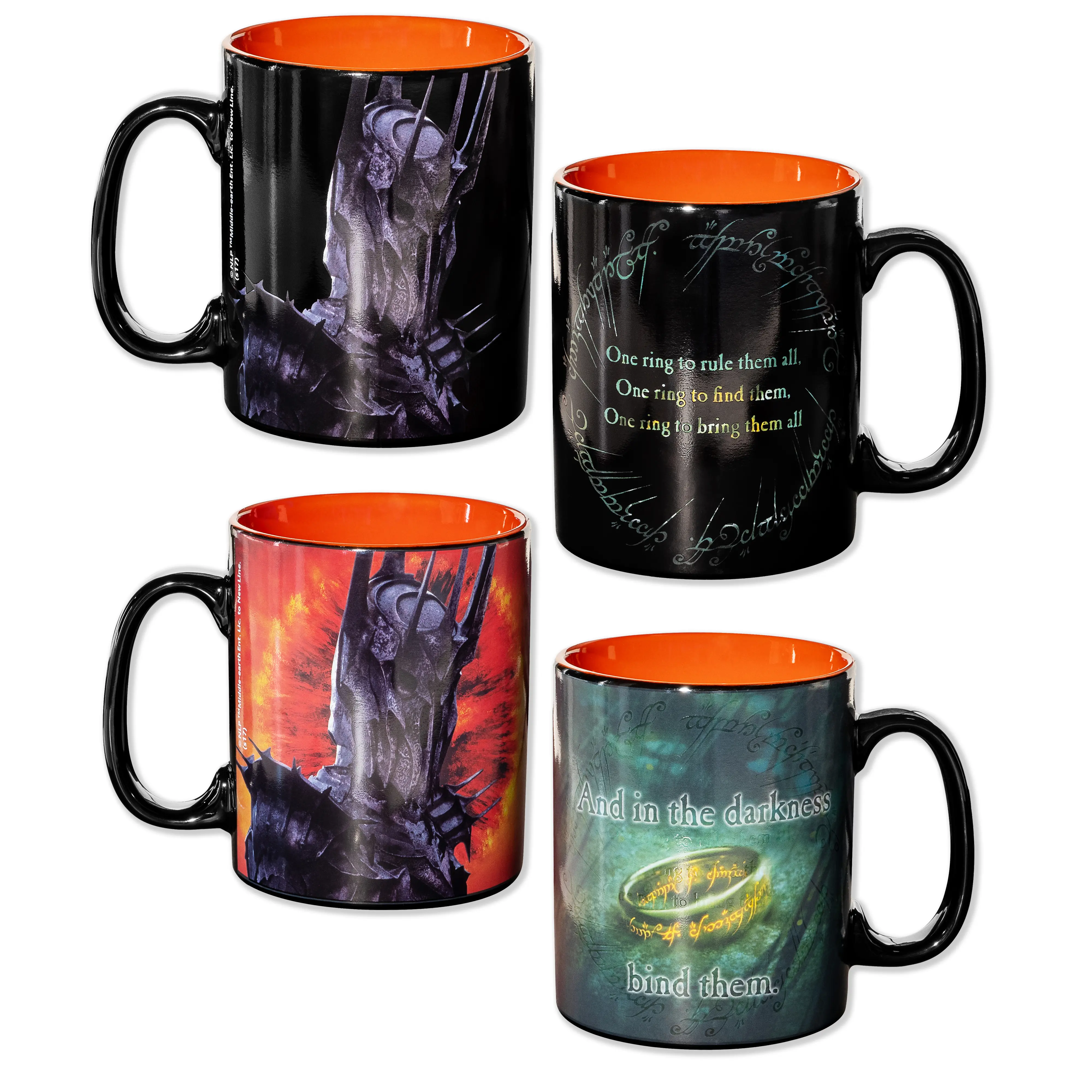 Der Herr der Ringe Thermo-Effekt-Becher "Saurons Ring"