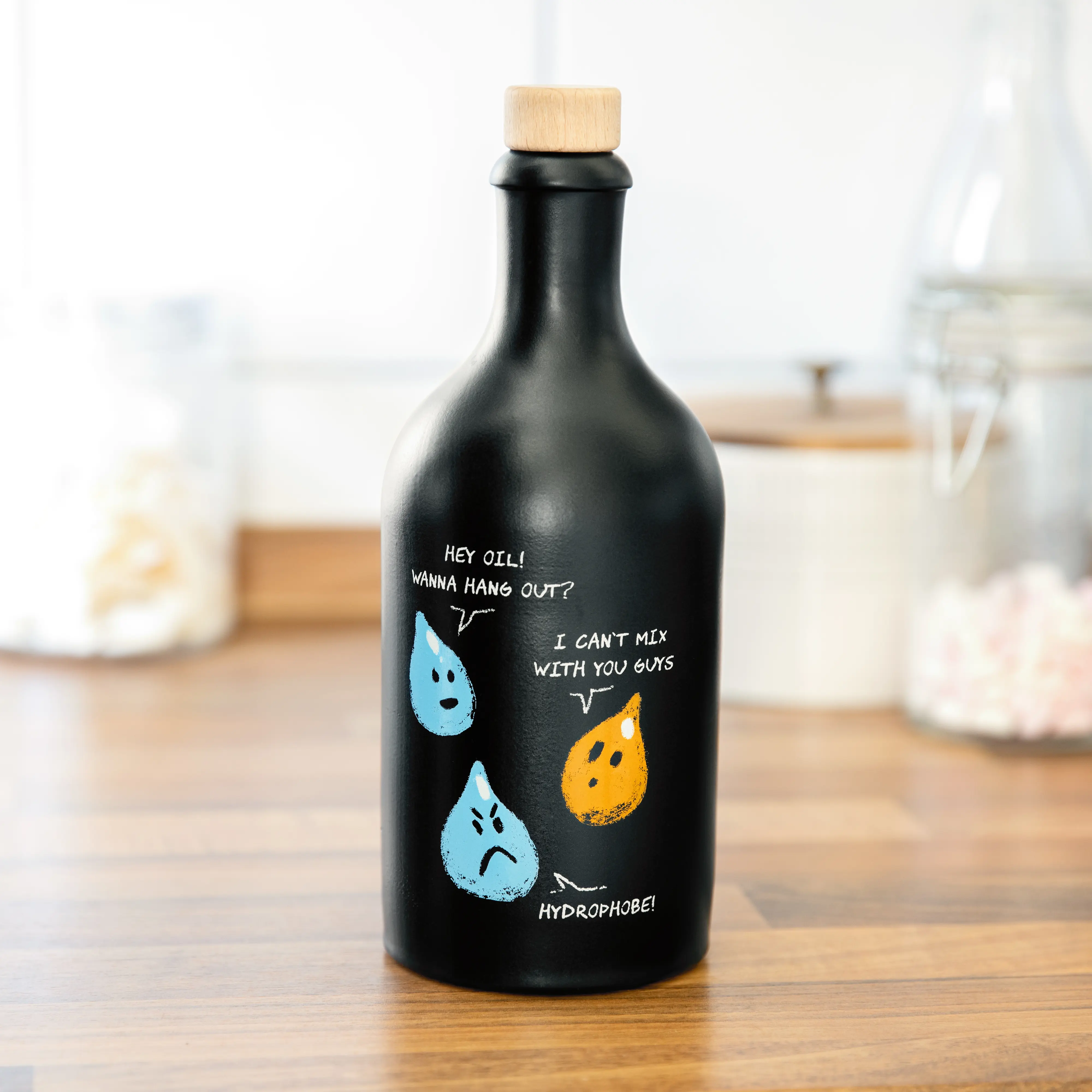Ölflasche Hydrophobie