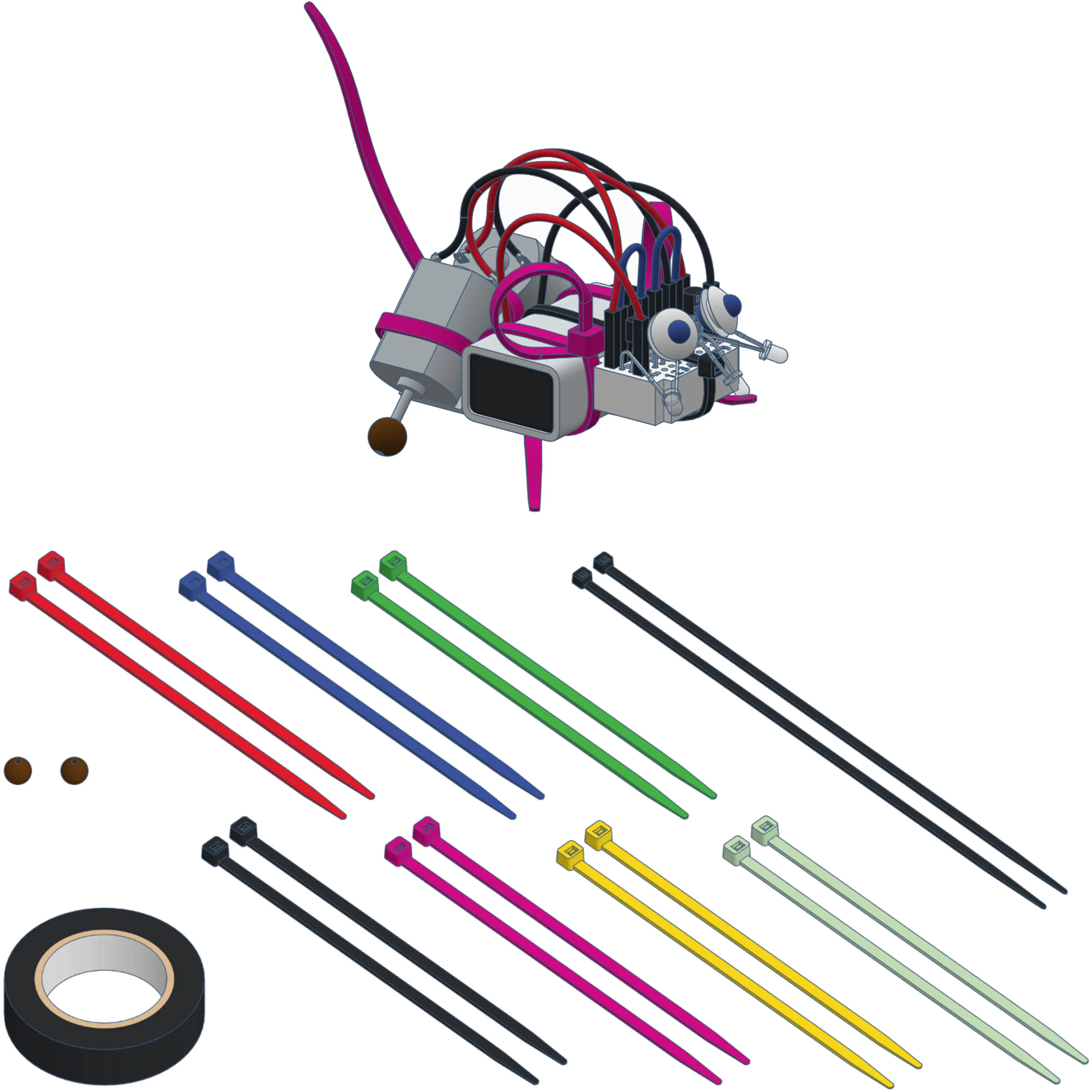 Erweiterungssets für analogen Roboterbausatz Varikabi : Ergänzungsset