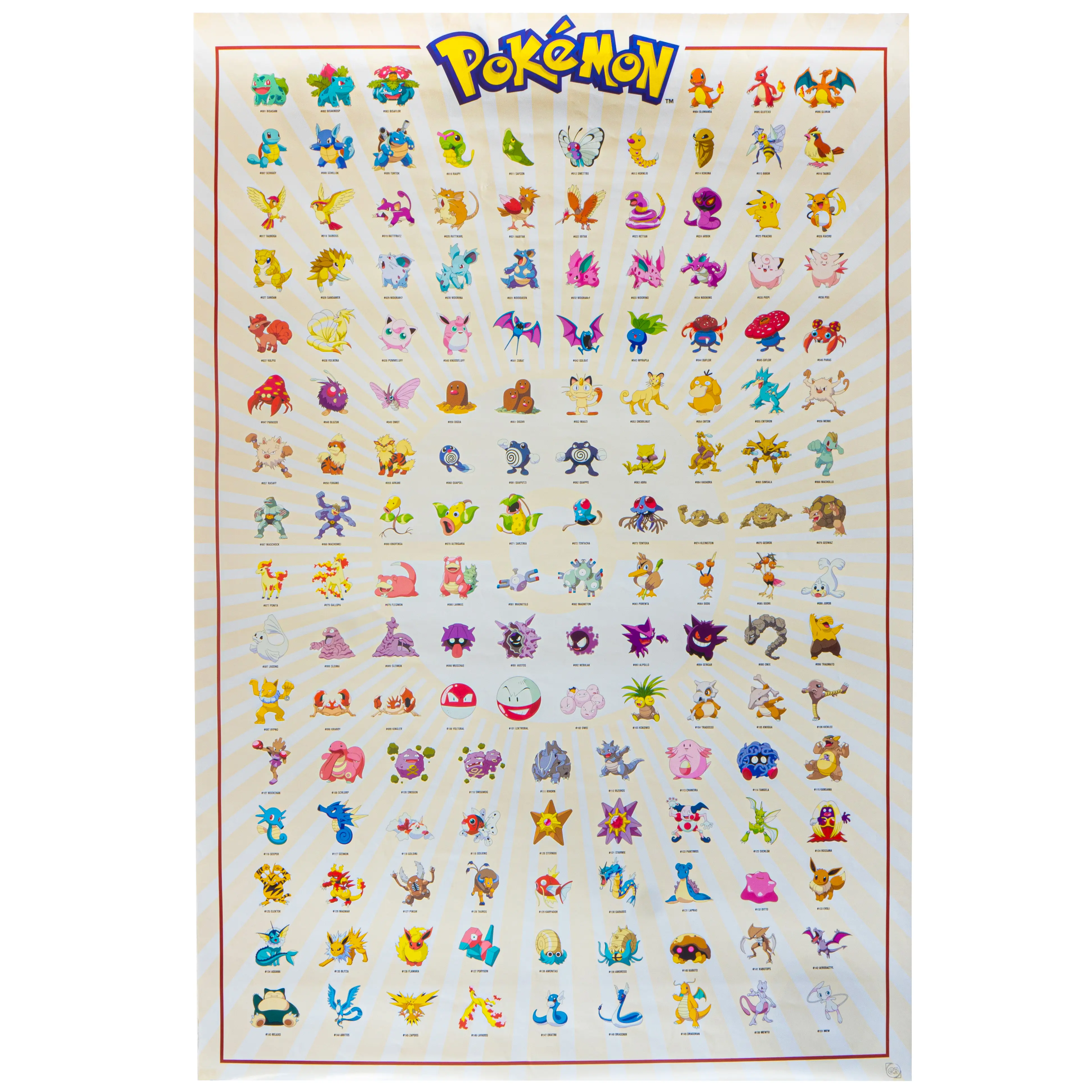 Pokémon Poster : Kanto 151 (DE)