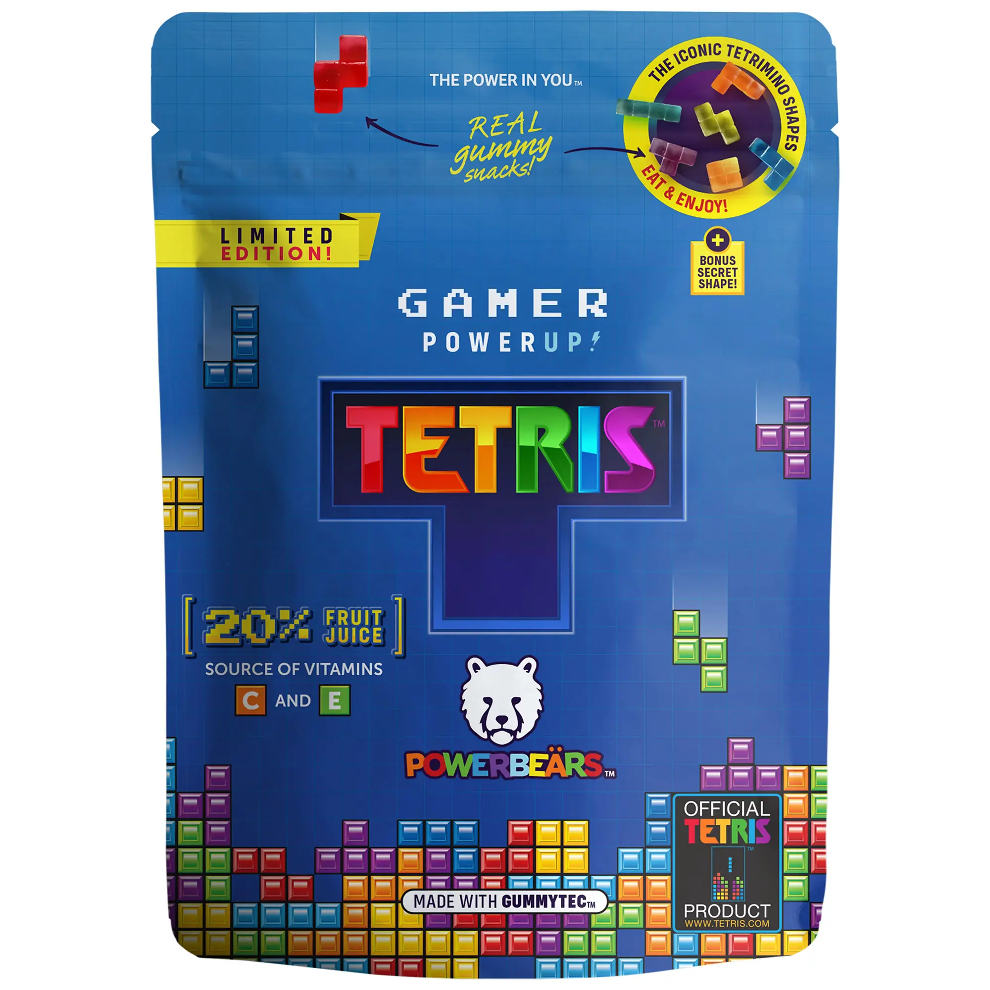 Fandom Snacks Tetris Fruchtgummis : 1 Packung (125g)