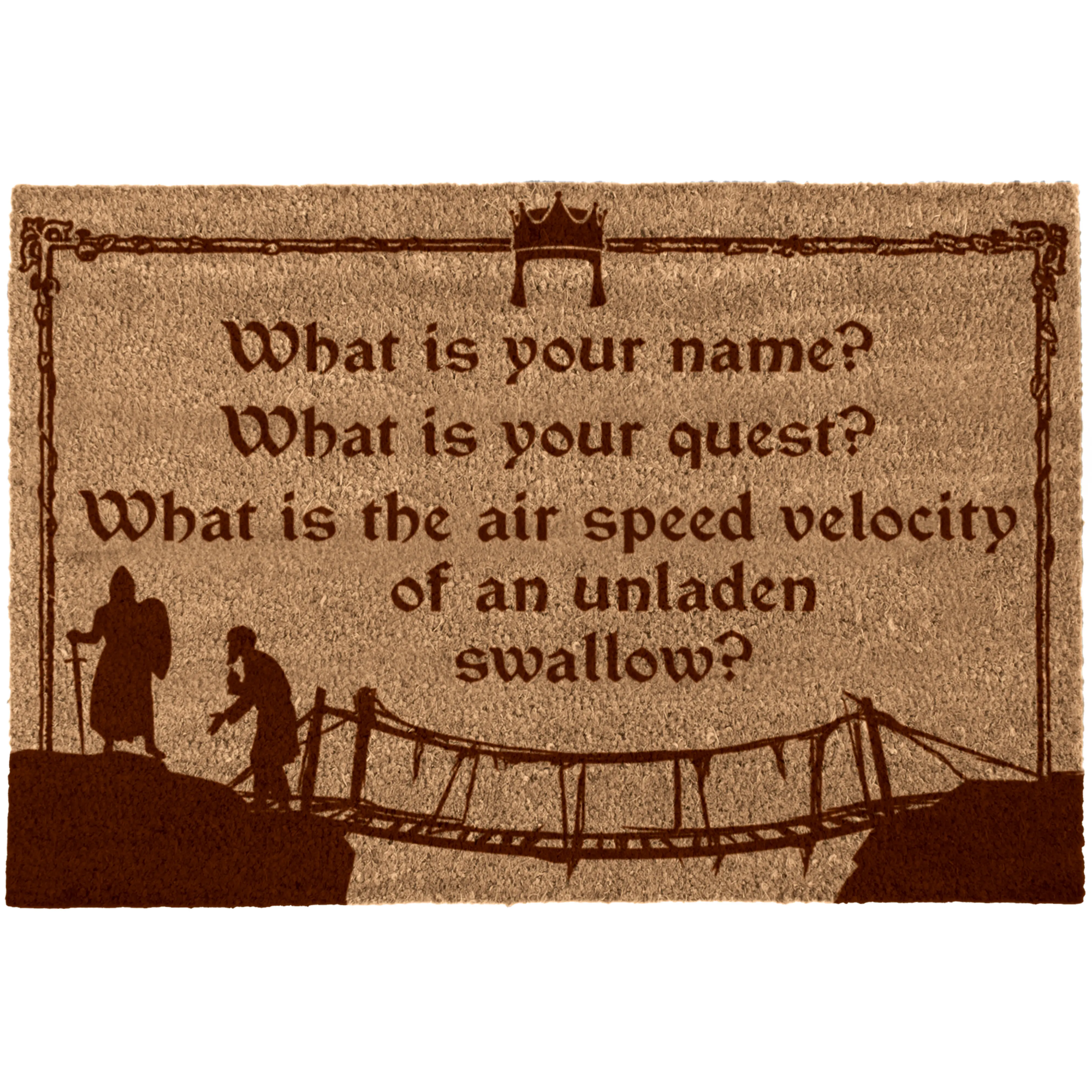 Fußmatte What is your name