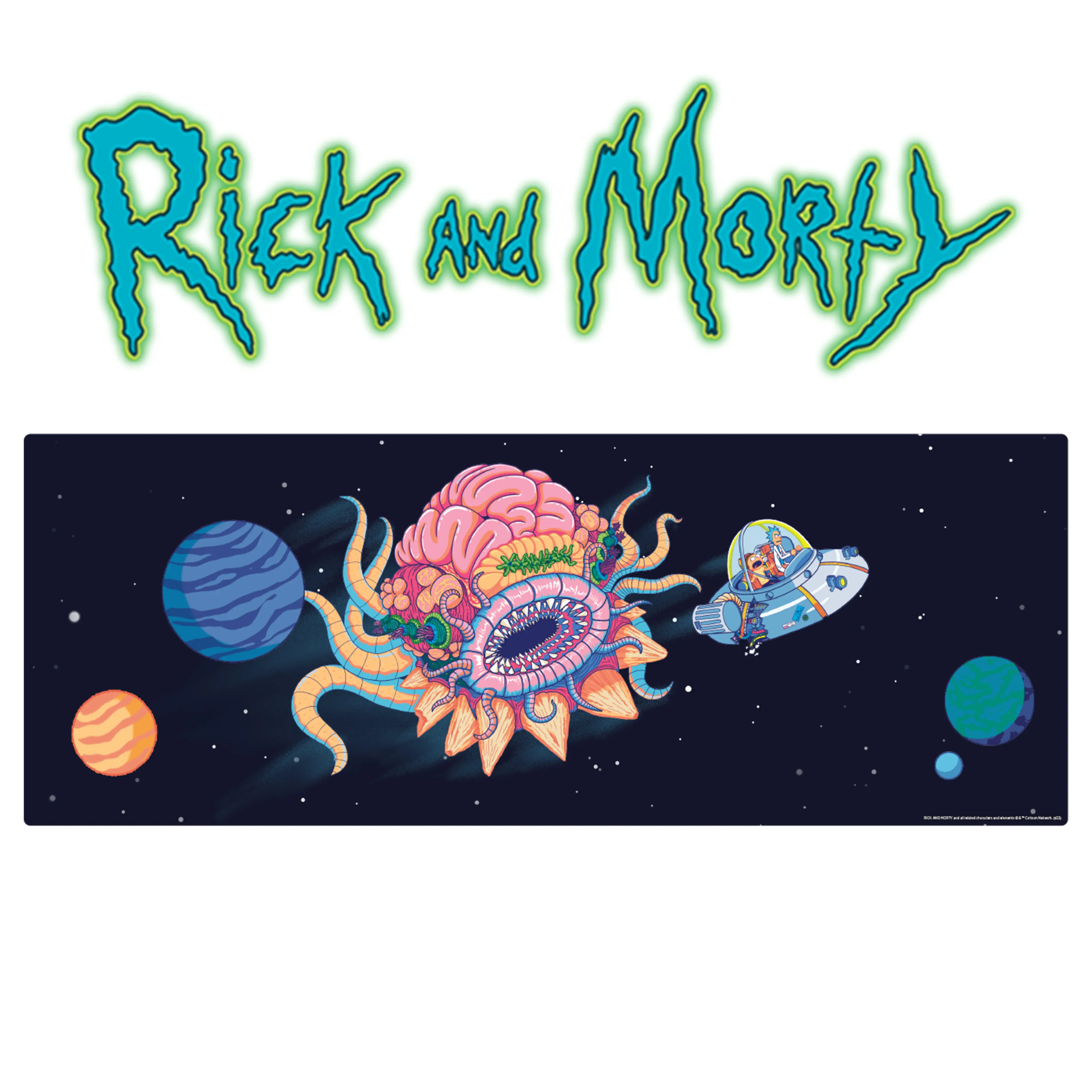 FaNaTtik Rick & Morty XL Desk Pad & Coaster Set