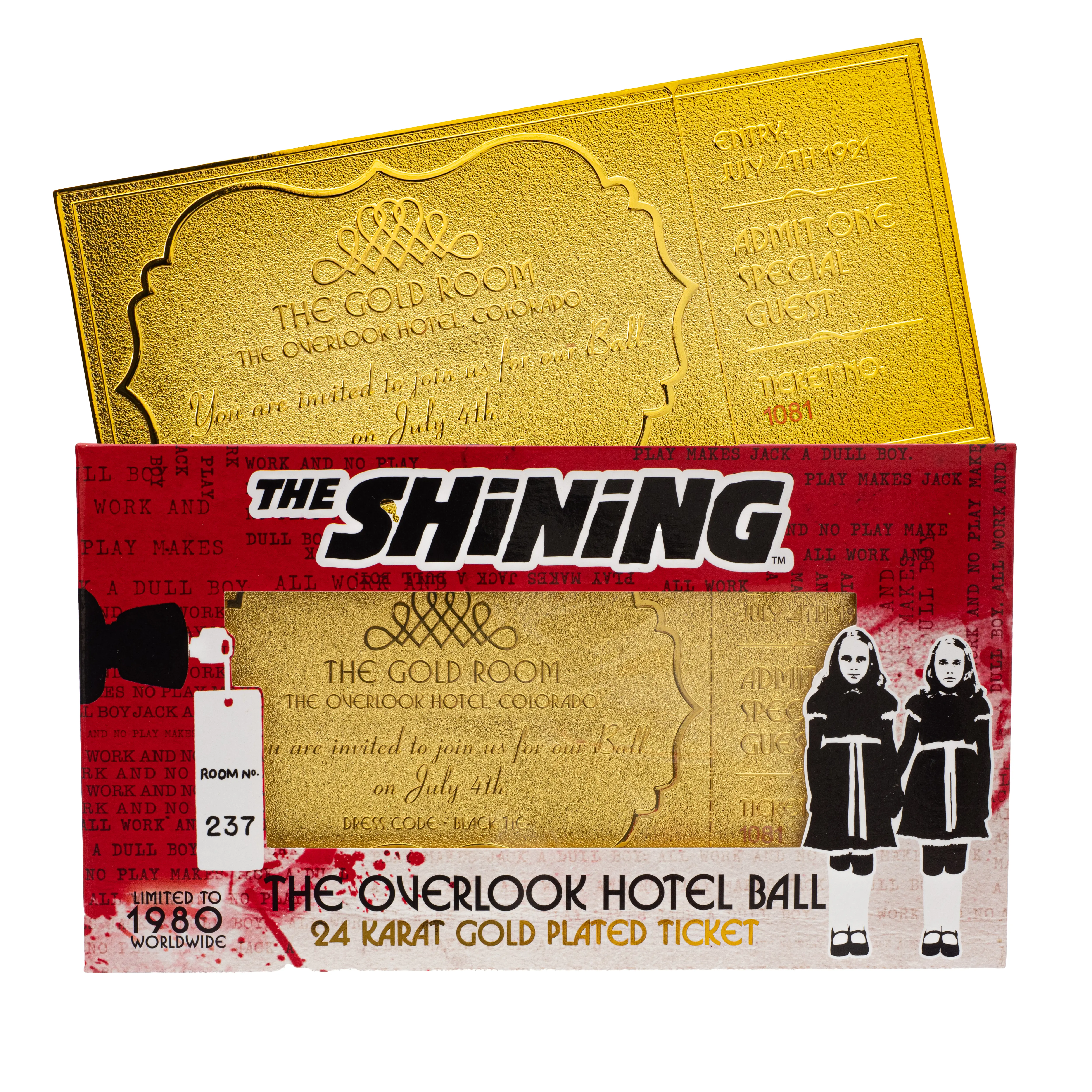 The Shining 24K Vergoldetes Ticket