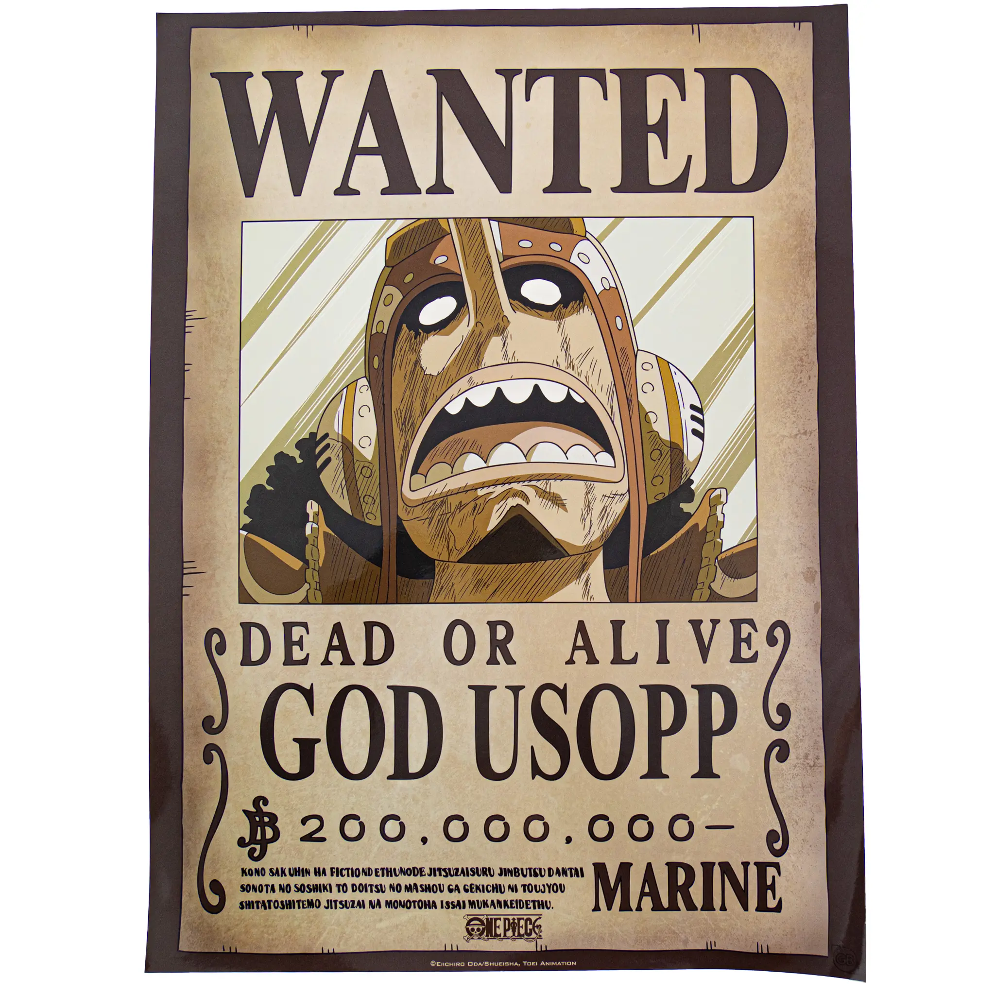 GBeye One Piece "Wanted" Poster , God Usopp