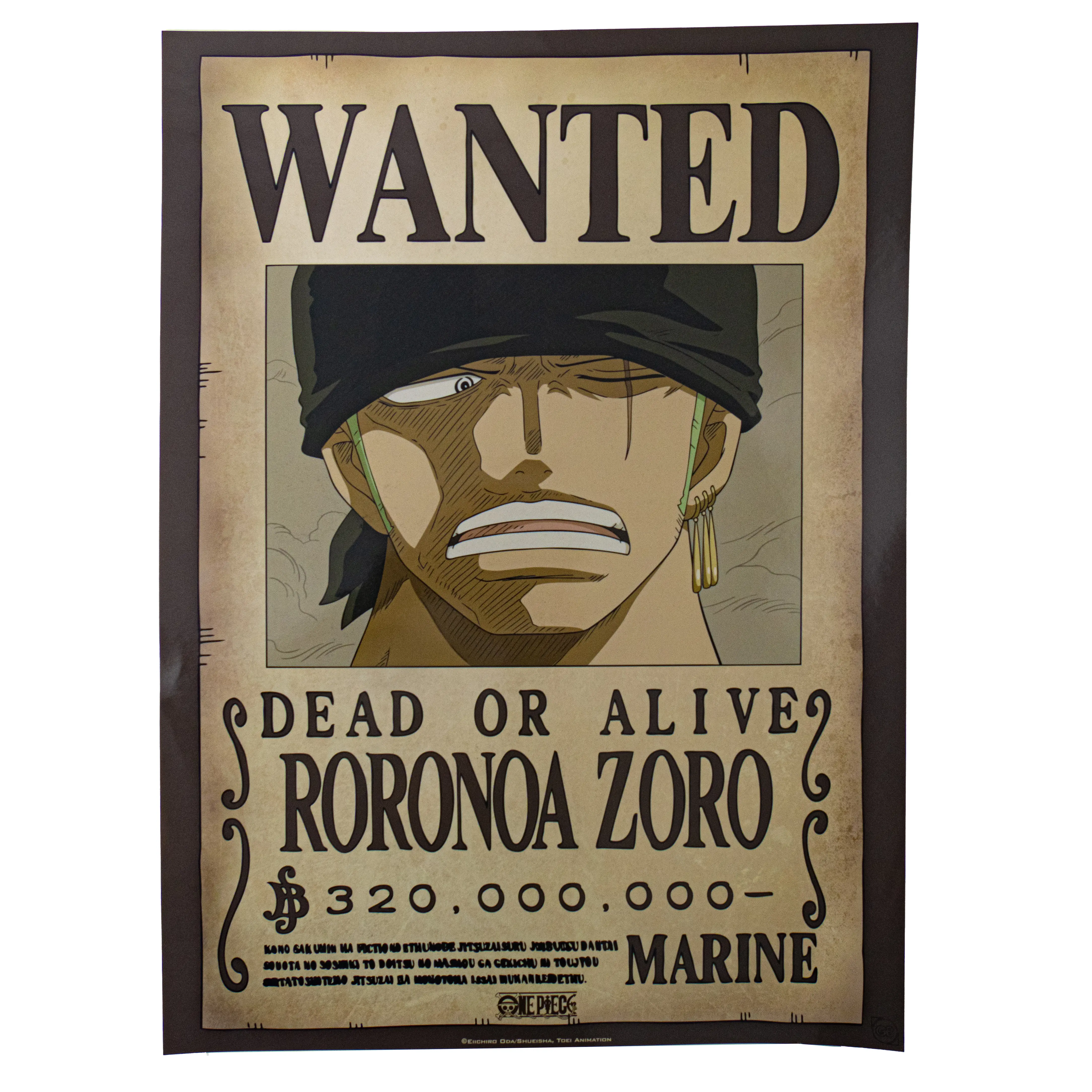 GBeye One Piece "Wanted" Poster , Zoro