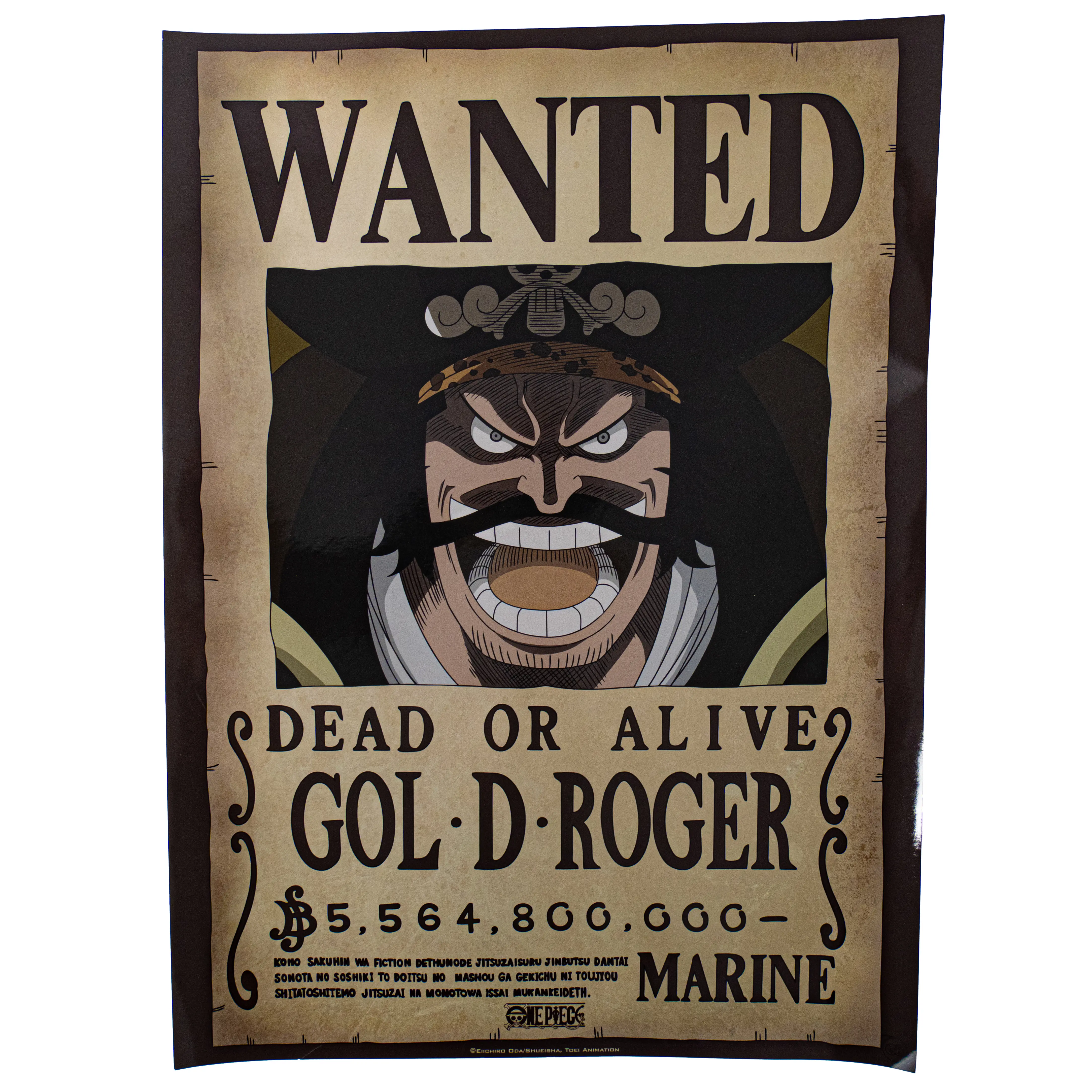 GBeye One Piece "Wanted" Poster , Gol. D. Roger