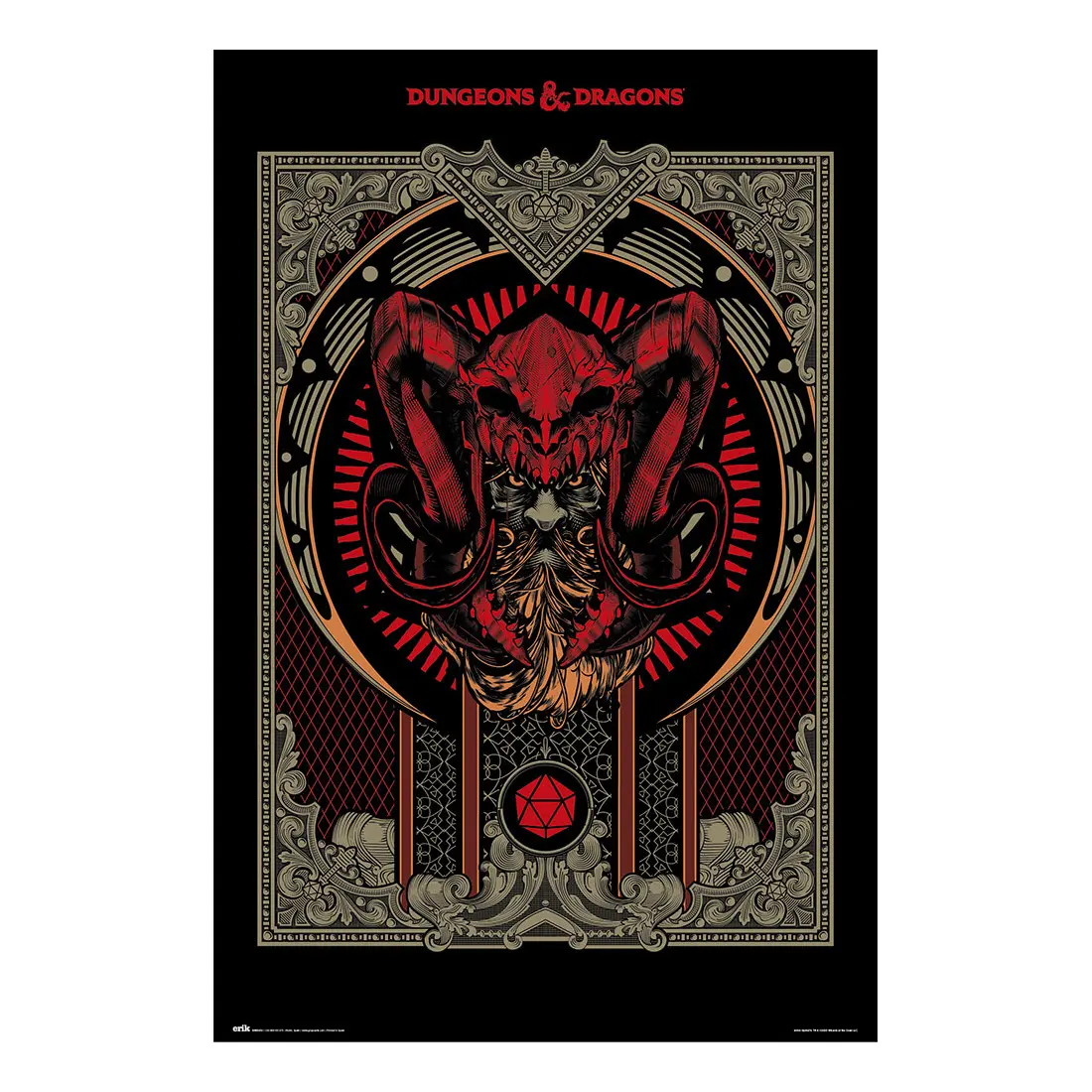 Dungeons & Dragons Poster: Spielerhandbuch