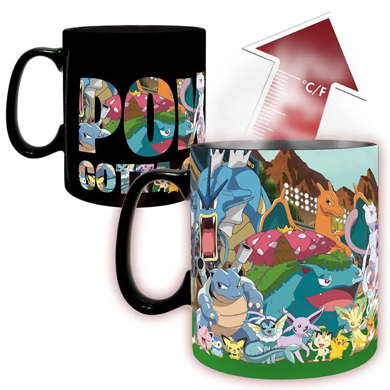Pokémon Thermo-Effekt Becher „Gotta catch em all“