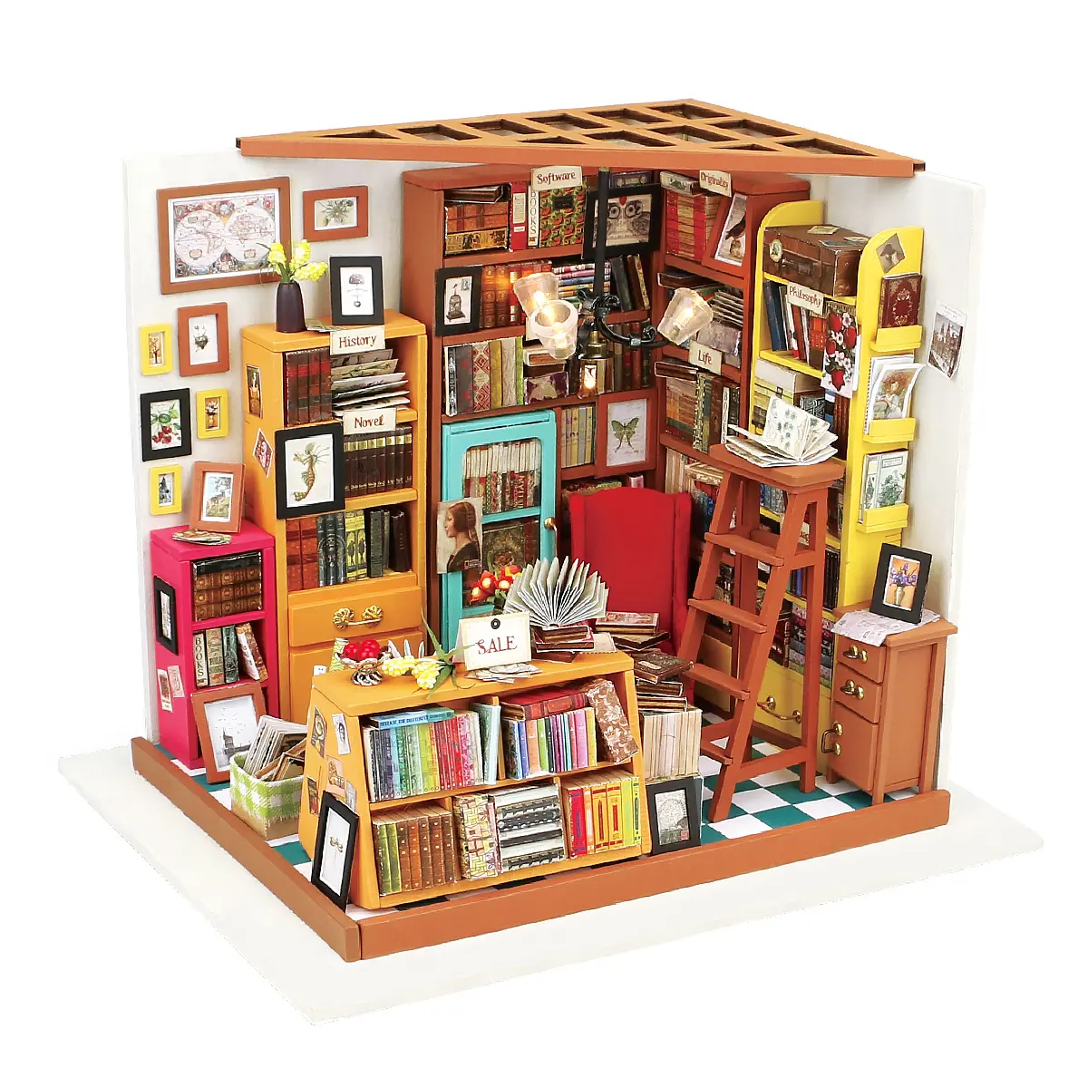 Miniatur-Haus Bausätze : Sam's Arbeitszimmer