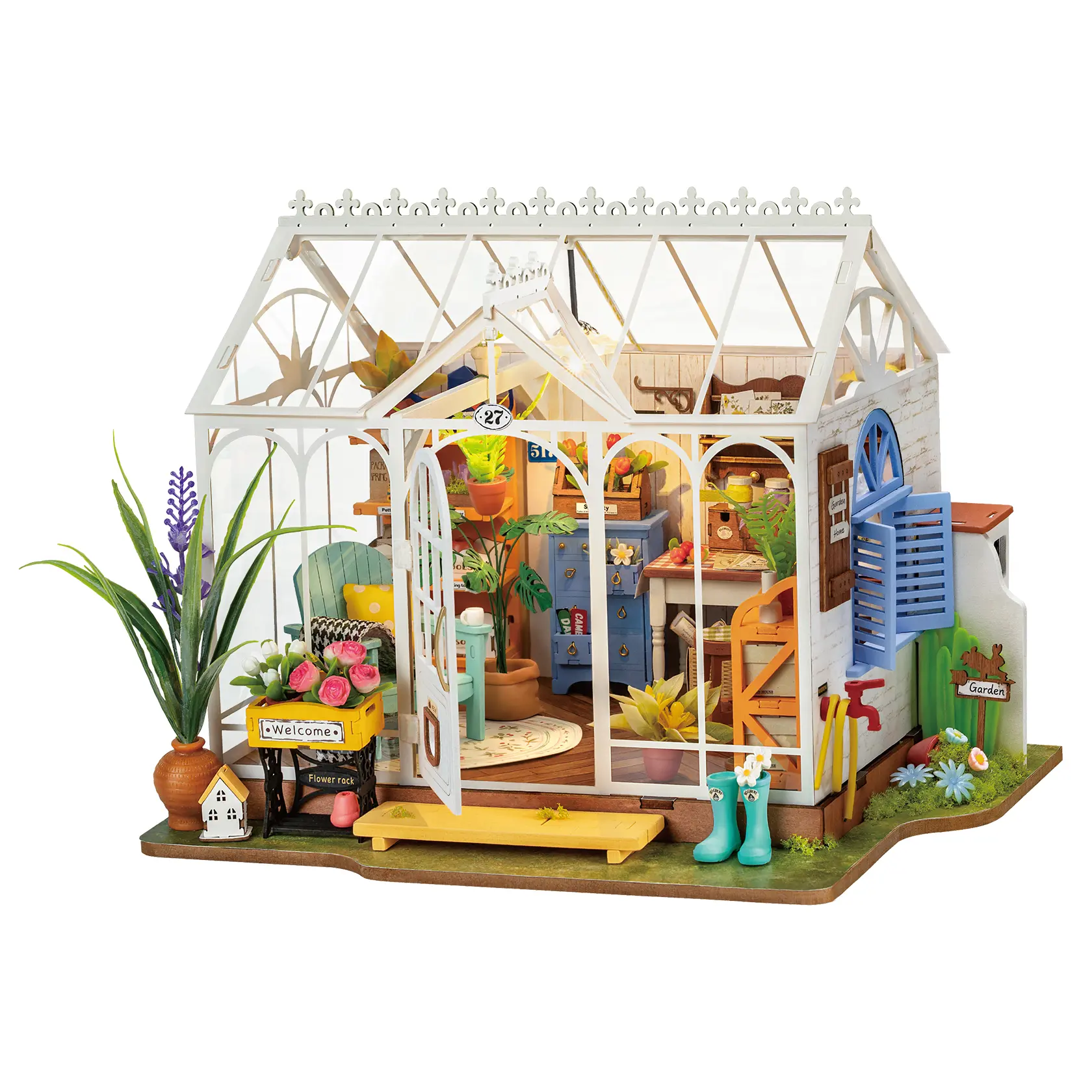 Miniatur-Haus Bausätze : Verträumtes Gartenhaus