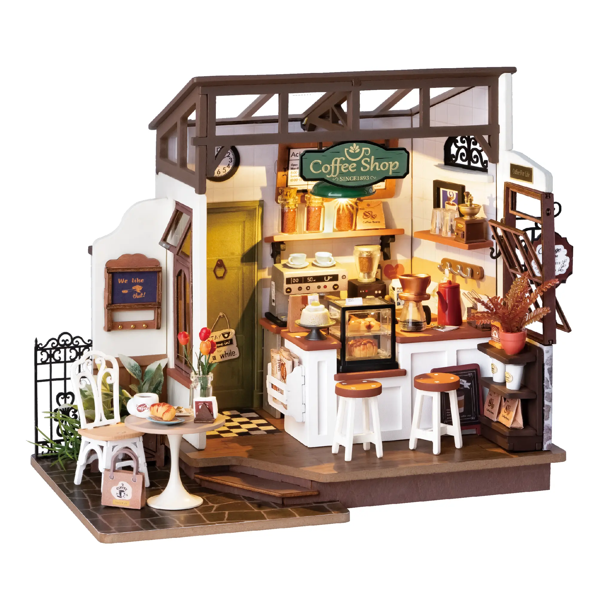 Miniatur-Haus Bausätze : Café