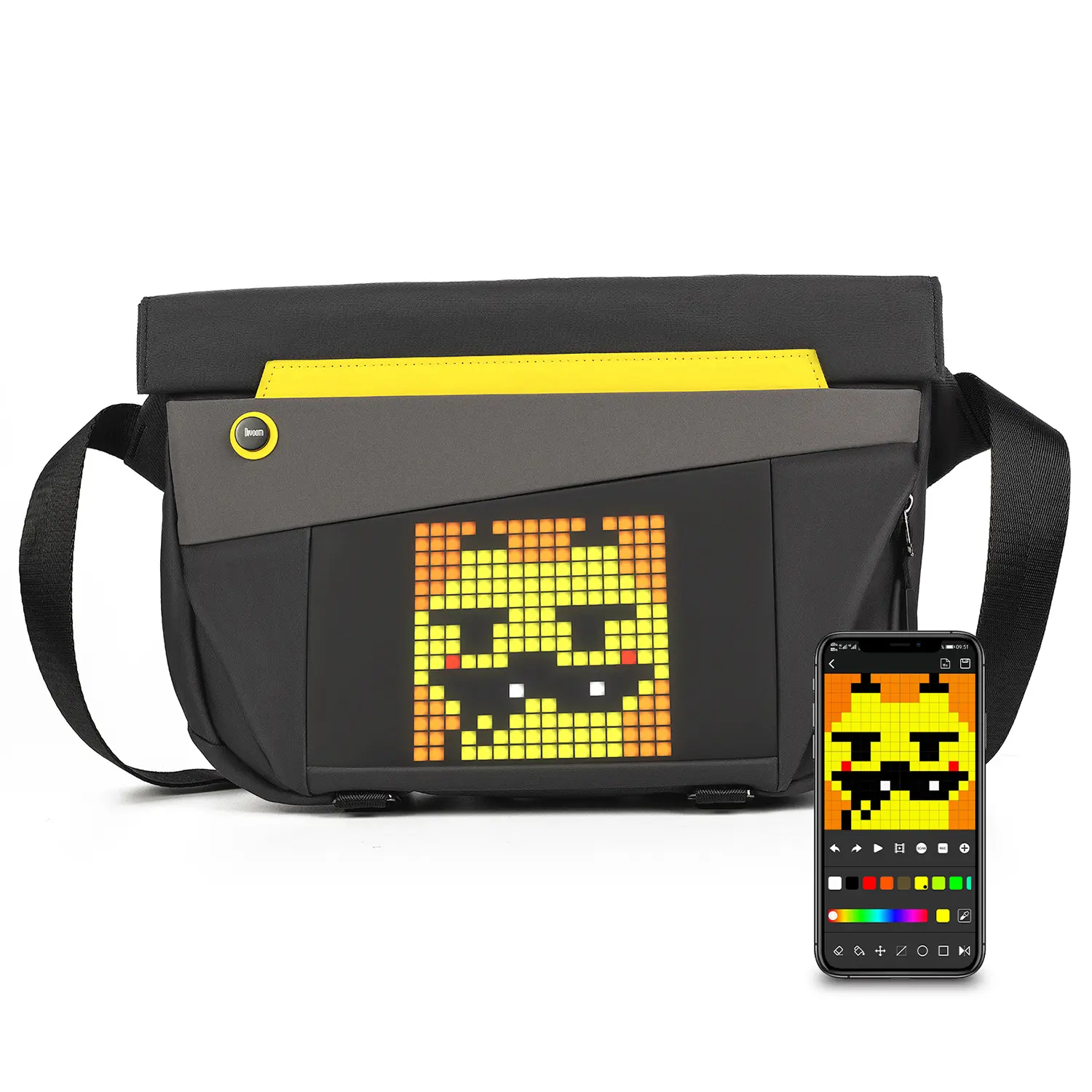 Divoom - Sling Bag-V Pixel Art LED Sling Bag - Beutel