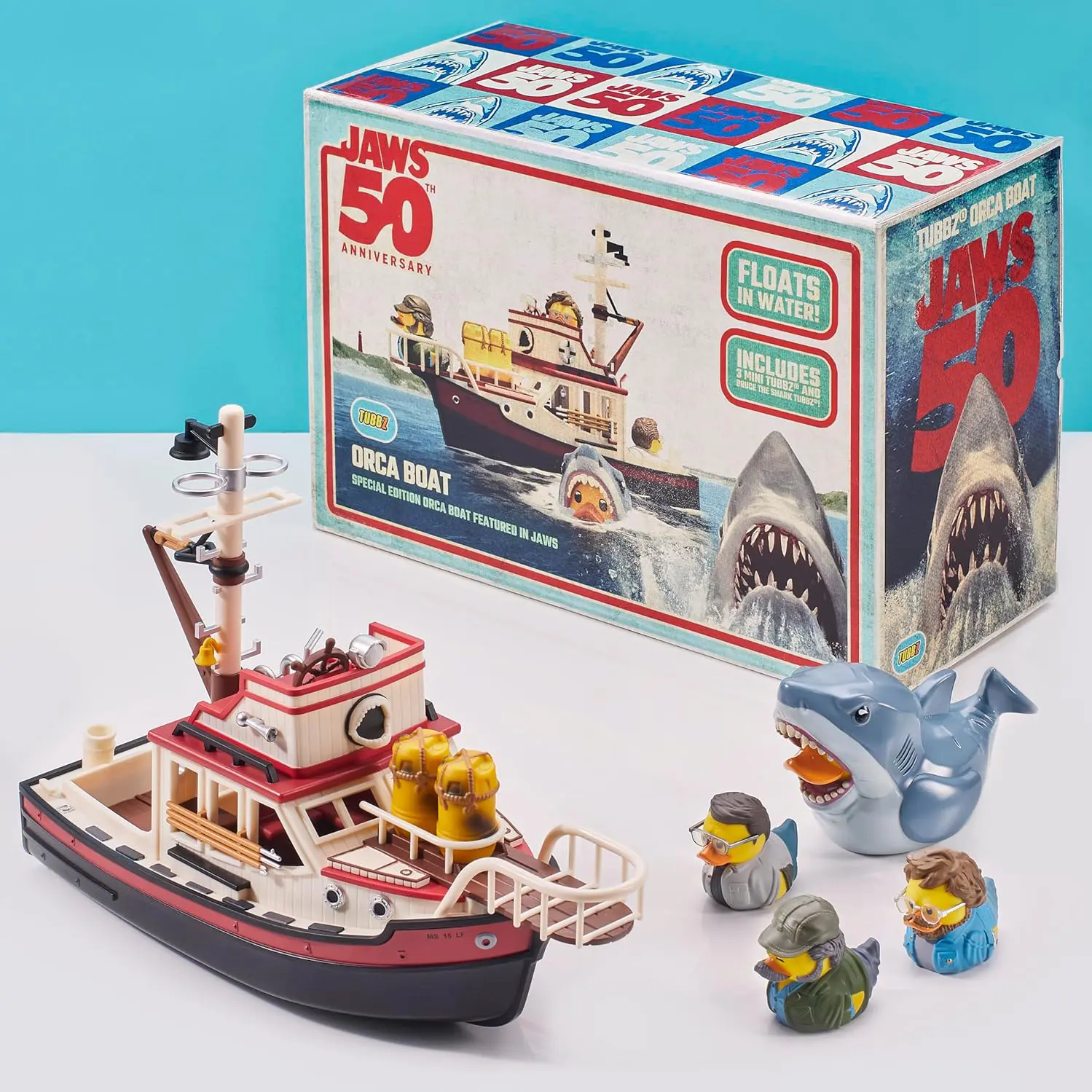 Jaws TUBBZ Orca Schiff und Mini-Badeenten Sammler-Set