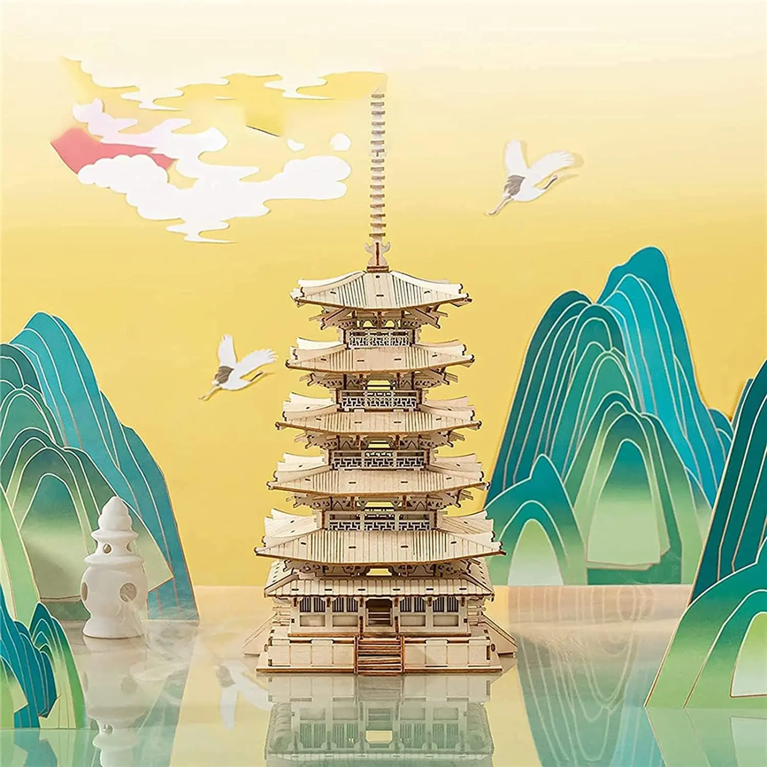 Fünfstöckige Pagode Holzbausatz