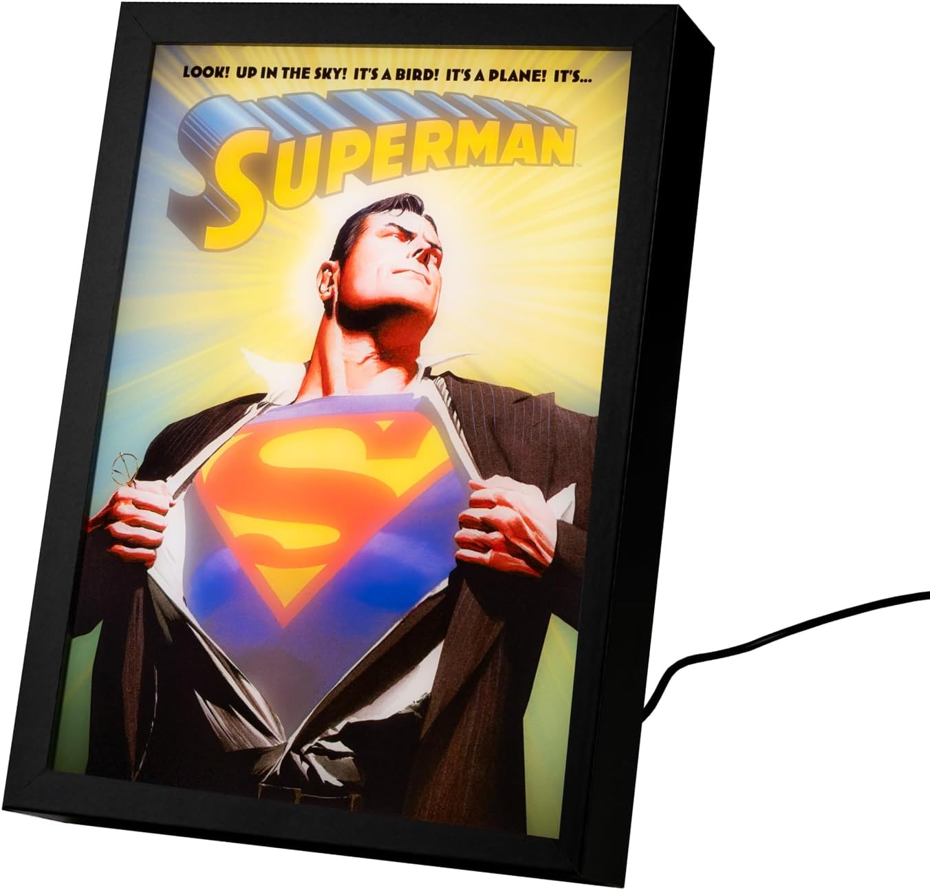 DC Comics Superman Framed LED Art Print