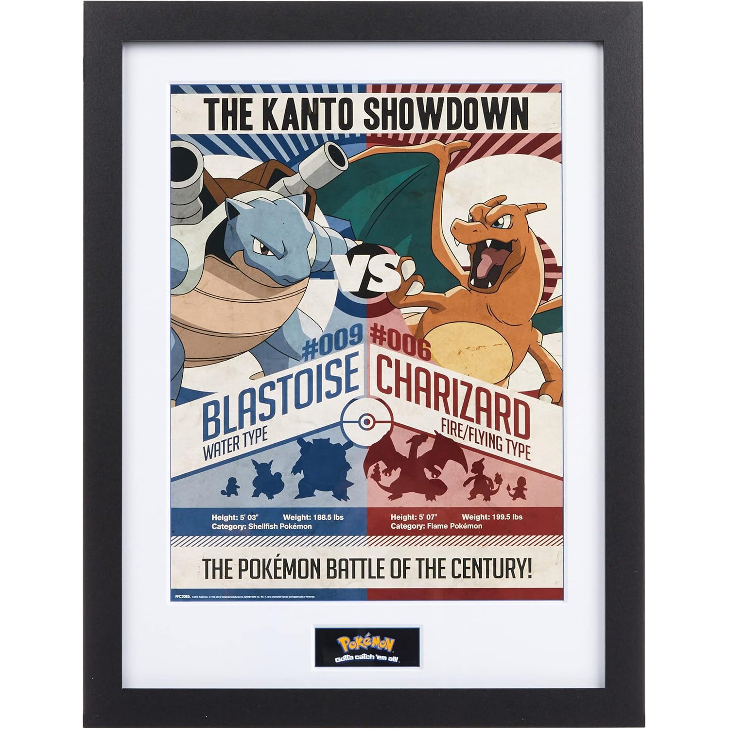 Pokémon Kunstdruck "Red v Blue" (30x40)